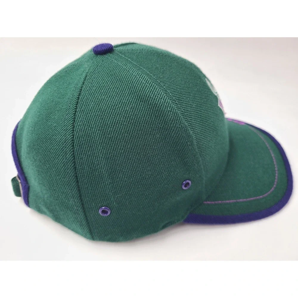 Vintage Milwaukee Bucks Logo Athletic Strapback Adjustable Hat Cap Wool‎ Blend